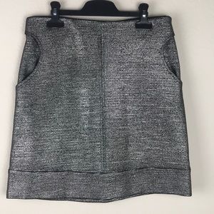 Diane Von Furstenberg Katinko Silver Skirt 2